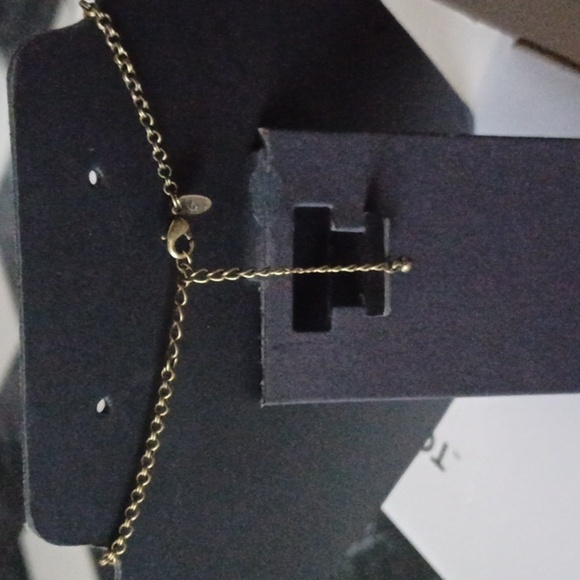 Lia Sophia bronze gold and brown necklace with crystals - Picture 3 of 4